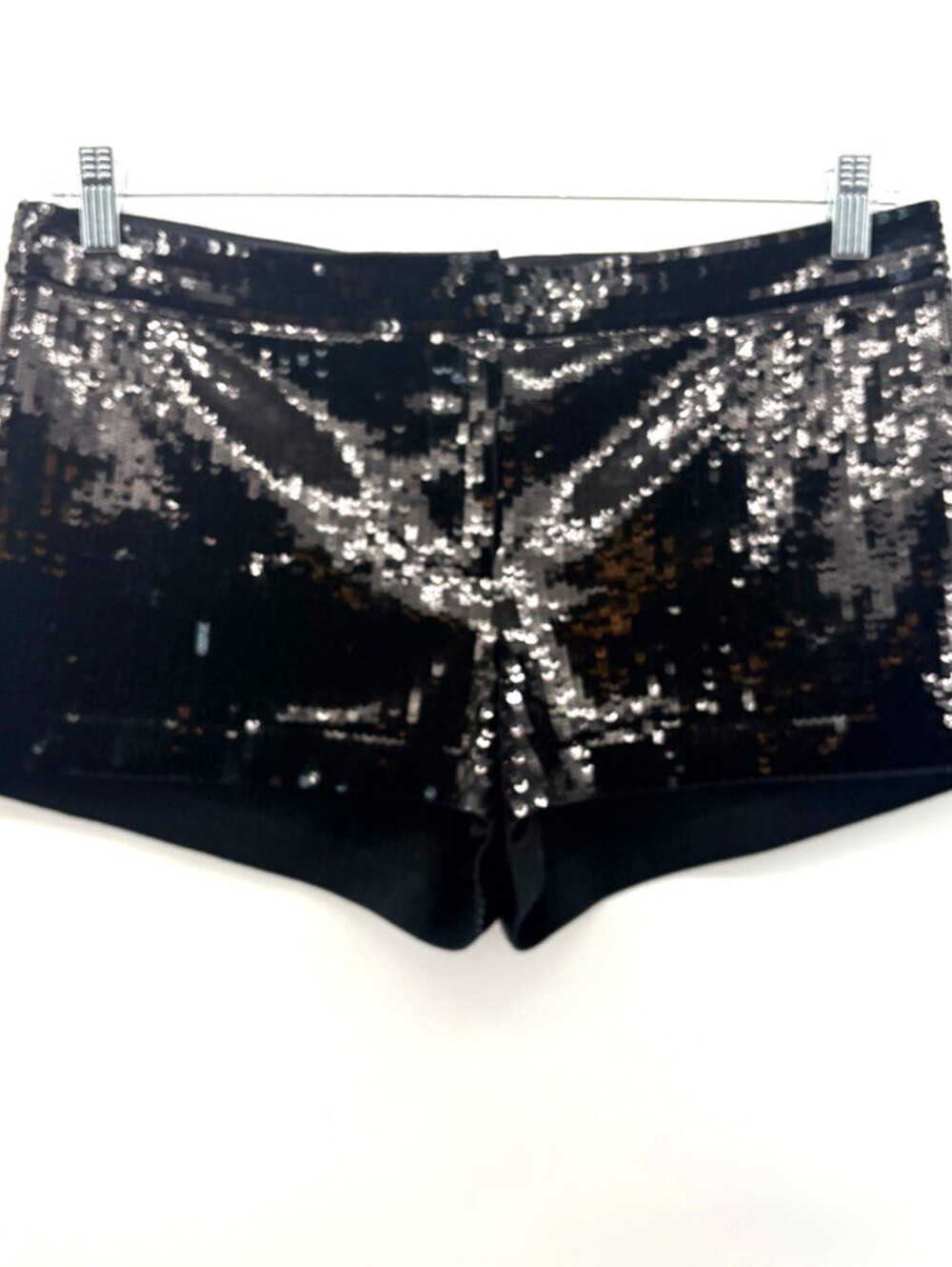 EXPRESS Ladies' Cropped/Hot Pants Sequins Zip Black Size 10